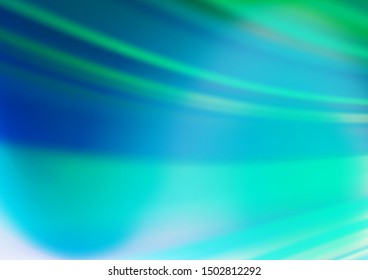 Light Blue, Green vector blurred bright template. A vague abstract illustration with gradient. The elegant pattern for brand book.