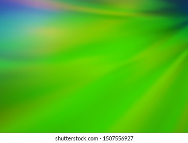 Light Blue, Green vector blurred shine abstract background. Glitter abstract illustration with an elegant design. The background for your creative designs.