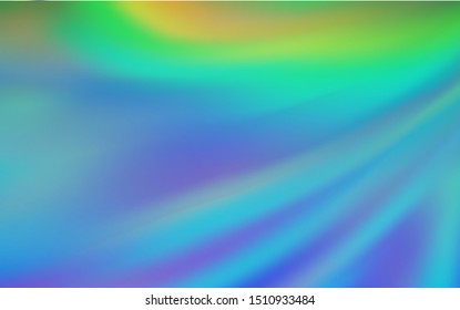 Light Blue, Green vector blurred shine abstract background. Creative illustration in halftone style with gradient. The best blurred design for your business.