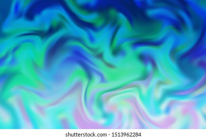 Light Blue, Green vector blurred shine abstract texture. Glitter abstract illustration with gradient design. New style design for your brand book.