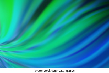 Light Blue, Green vector blurred template. A completely new colored illustration in blur style. New style design for your brand book.