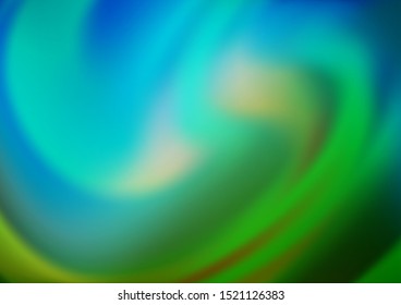 Light Blue, Green vector blurred shine abstract background. Modern geometrical abstract illustration with gradient. Brand new design for your business.