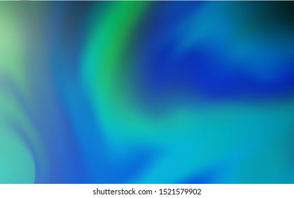 Light Blue, Green vector blurred bright template. A completely new colored illustration in blur style. Elegant background for a brand book.