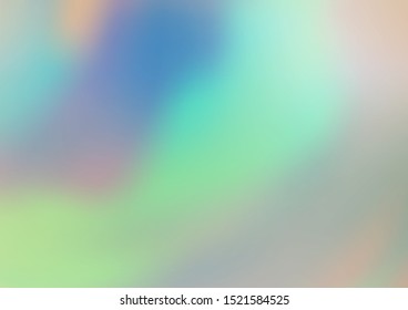 Light Blue, Green vector blurred bright template. Creative illustration in halftone style with gradient. The background for your creative designs.