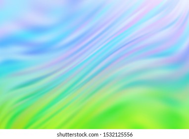 Light Blue, Green vector blurred bright template. Glitter abstract illustration with gradient design. Blurred design for your web site.