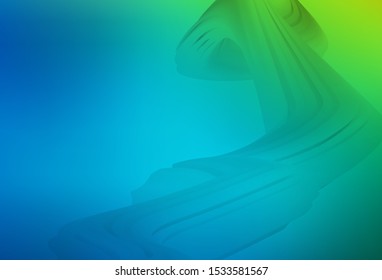 Light Blue, Green vector blurred and colored pattern. Glitter abstract illustration with gradient design. New style for your business design.