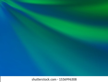 Light Blue, Green vector blurred and colored template. Modern geometrical abstract illustration with gradient. The template for backgrounds of cell phones.