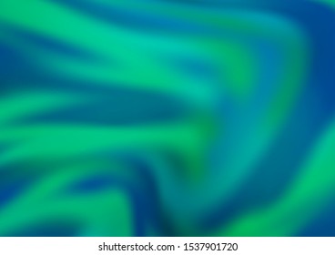 Light Blue, Green vector blurred bright pattern. A completely new color illustration in a bokeh style. A new texture for your design.