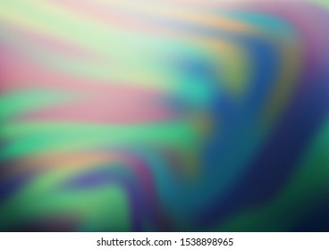 Light Blue, Green vector blurred bright pattern. Colorful illustration in blurry style with gradient. Brand new style for your business design.