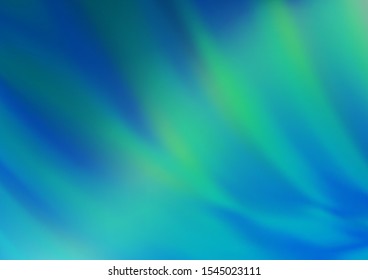 Light Blue, Green vector blurred and colored background. Colorful illustration in abstract style with gradient. A completely new design for your business.