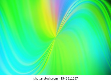 Light Blue, Green vector blurred shine abstract background. A completely new colored illustration in blur style. New style design for your brand book.