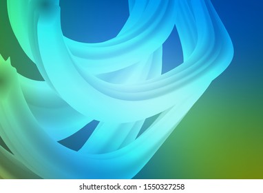 Light Blue, Green vector blurred template. Colorful abstract illustration with gradient. The best blurred design for your business.