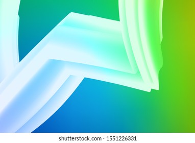 Light Blue, Green vector blurred shine abstract background. Modern abstract illustration with gradient. Completely new design for your business.
