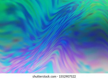 Light Blue, Green vector blurred bright pattern. A completely new colored illustration in blur style. New design for your business.