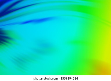 Light Blue, Green vector blurred shine abstract background. New colored illustration in blur style with gradient. Background for a cell phone.