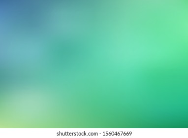 Light Blue, Green vector blurred shine abstract texture. A completely new colored illustration in blur style. New way of your design.