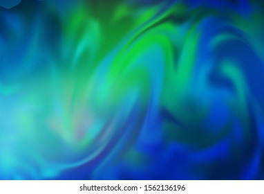 Light Blue, Green vector blurred bright texture. Glitter abstract illustration with gradient design. New style design for your brand book.
