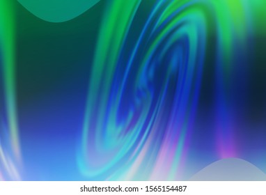 Light Blue, Green vector blurred pattern. Shining colored illustration in smart style. New style for your business design.