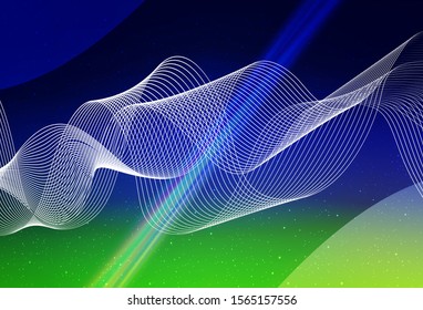 Light Blue, Green vector blurred background. A completely new colored illustration in blur style. New design for your business.