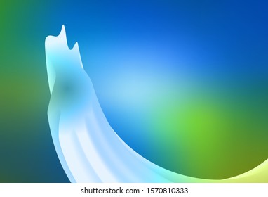 Light Blue, Green vector blurred bright pattern. Glitter abstract illustration with gradient design. Blurred design for your web site.