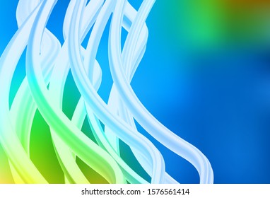 Light Blue, Green vector blurred and colored pattern. New colored illustration in blur style with gradient. Smart design for your work.