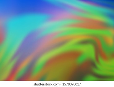 Light Blue, Green vector blurred shine abstract pattern. Colorful abstract illustration with gradient. A completely new design for your business.