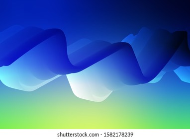 Light Blue, Green vector blurred background. An elegant bright illustration with gradient. Completely new design for your business.