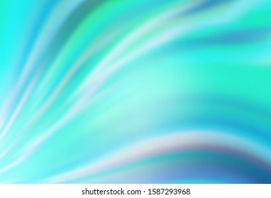 Light Blue, Green vector blurred pattern. Creative illustration in halftone style with gradient. Blurred design for your web site.