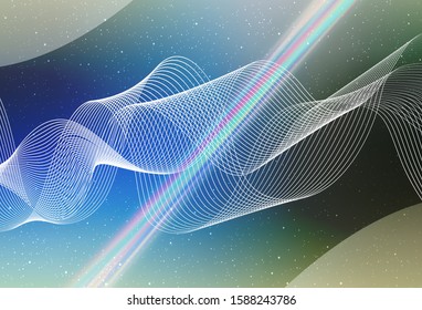 Light Blue, Green vector blurred and colored pattern. Abstract colorful illustration with gradient. New style for your business design.