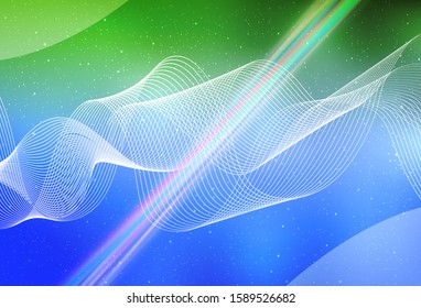 Light Blue, Green vector blurred bright texture. New colored illustration in blur style with gradient. Smart design for your work.
