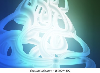 Light Blue, Green vector blurred shine abstract template. An elegant bright illustration with gradient. New style for your business design.