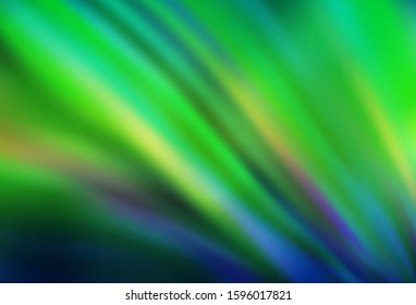 Light Blue, Green vector blurred pattern. Glitter abstract illustration with gradient design. Completely new design for your business.