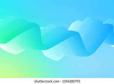 Light Blue, Green vector blurred shine abstract texture. Glitter abstract illustration with gradient design. Completely new design for your business.