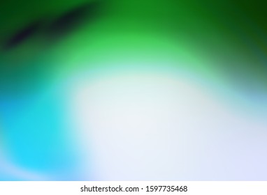 Light Blue, Green vector blurred template. Colorful illustration in abstract style with gradient. New way of your design.
