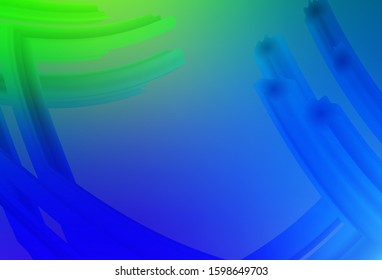 Light Blue, Green vector blurred shine abstract background. Colorful illustration in abstract style with gradient. Smart design for your work.