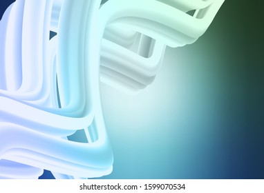 Light Blue, Green vector blurred and colored pattern. A completely new colored illustration in blur style. New way of your design.