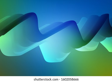 Light Blue, Green vector blurred bright pattern. New colored illustration in blur style with gradient. Blurred design for your web site.