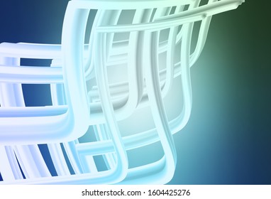 Light Blue, Green vector blurred pattern. Creative illustration in halftone style with gradient. New way of your design.