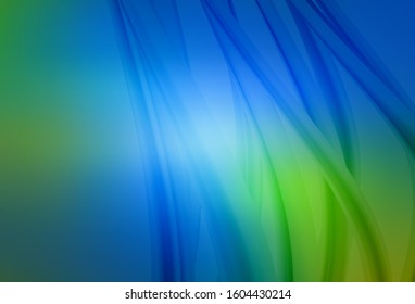 Light Blue, Green vector blurred bright texture. Shining colorful illustration in smart style. Blurred design for your web site.