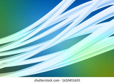 Light Blue, Green vector blurred shine abstract texture. Creative illustration in halftone style with gradient. Background for designs.