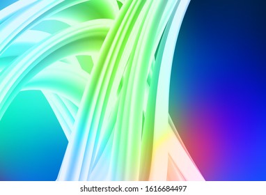Light Blue, Green vector blurred bright pattern. An elegant bright illustration with gradient. New design for your business.