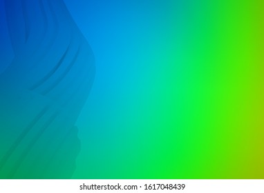 Light Blue, Green vector blurred template. Colorful abstract illustration with gradient. Elegant background for a brand book.