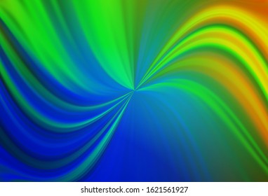 Light Blue, Green vector blurred pattern. Colorful abstract illustration with gradient. New way of your design.