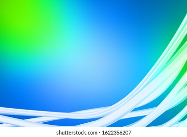 Light Blue, Green vector blurred shine abstract texture. Colorful illustration in abstract style with gradient. Blurred design for your web site.
