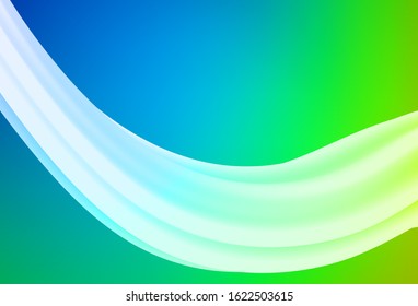 Light Blue, Green vector blurred template. Modern abstract illustration with gradient. New style design for your brand book.
