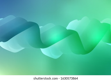 Light Blue, Green vector blurred bright texture. Glitter abstract illustration with gradient design. Background for a cell phone.