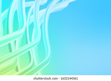 Light Blue, Green vector blurred shine abstract template. Modern abstract illustration with gradient. Background for a cell phone.