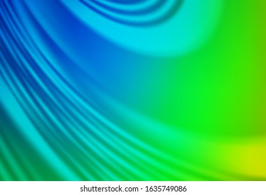 Light Blue, Green vector blurred shine abstract background. New colored illustration in blur style with gradient. Blurred design for your web site.