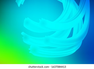 Light Blue, Green vector blurred pattern. Glitter abstract illustration with gradient design. Elegant background for a brand book.