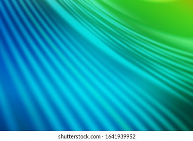 Light Blue, Green vector blurred background. Glitter abstract illustration with gradient design. The best blurred design for your business.